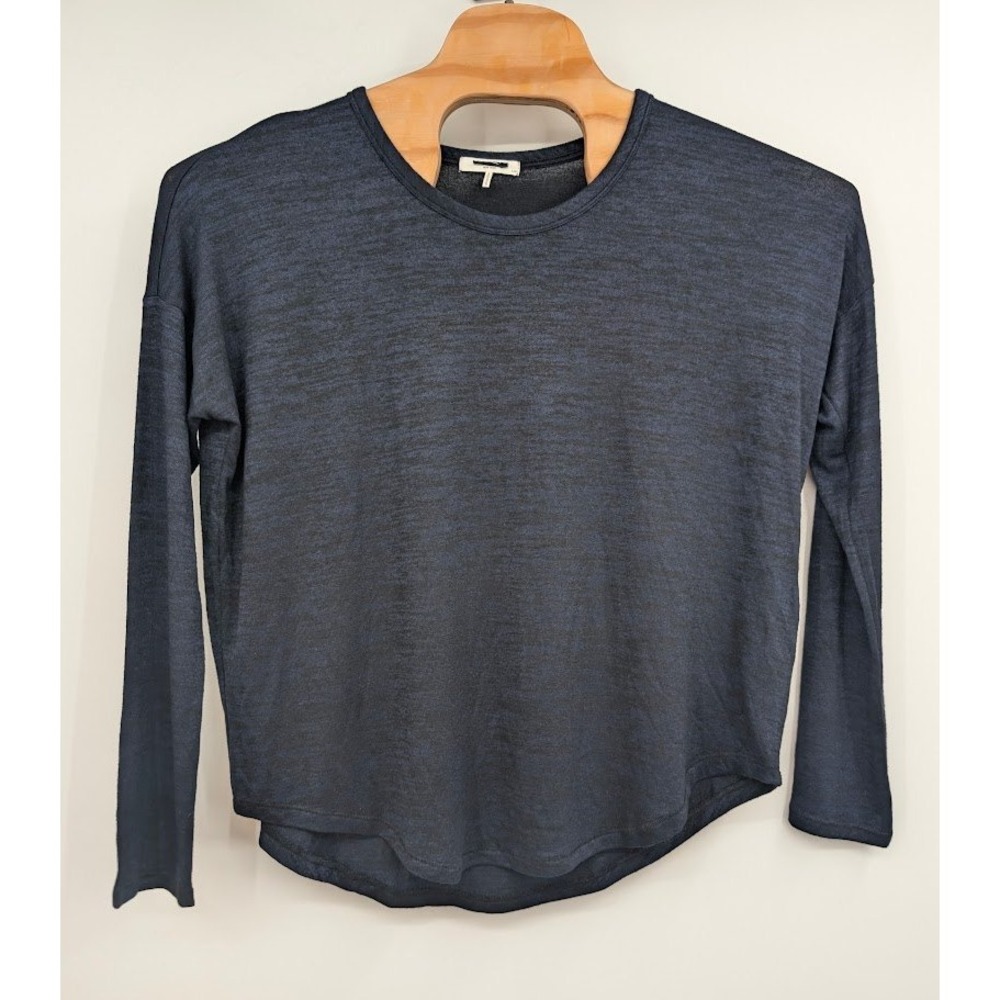 rag & bone New York The Tee Blue Long Sleeve Crewneck Women's sz L